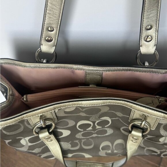 Coach Penelope Lurex Gallery Signature Tote - Picture 5 of 12